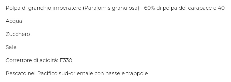 Selezione Gustosi di Mare La Polpa di Granchio Queen