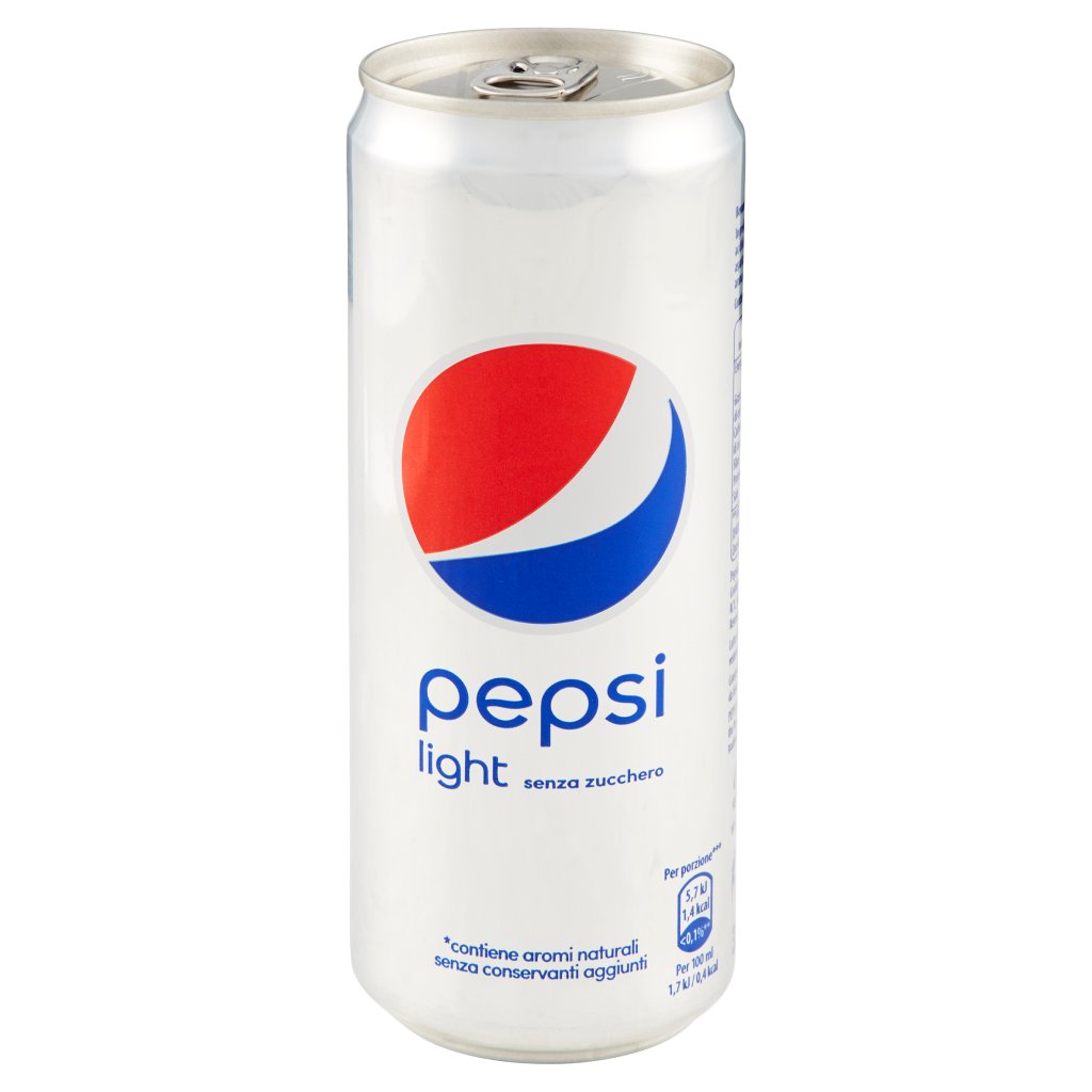 Pepsi Light Senza Zucchero Lattina Sleek