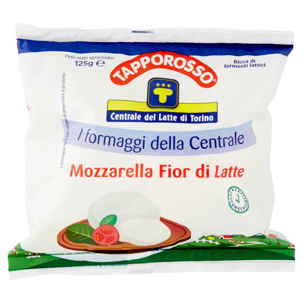 Centrale del Latte di Torino Tapporosso Mozzarella Fior di Latte 125 g