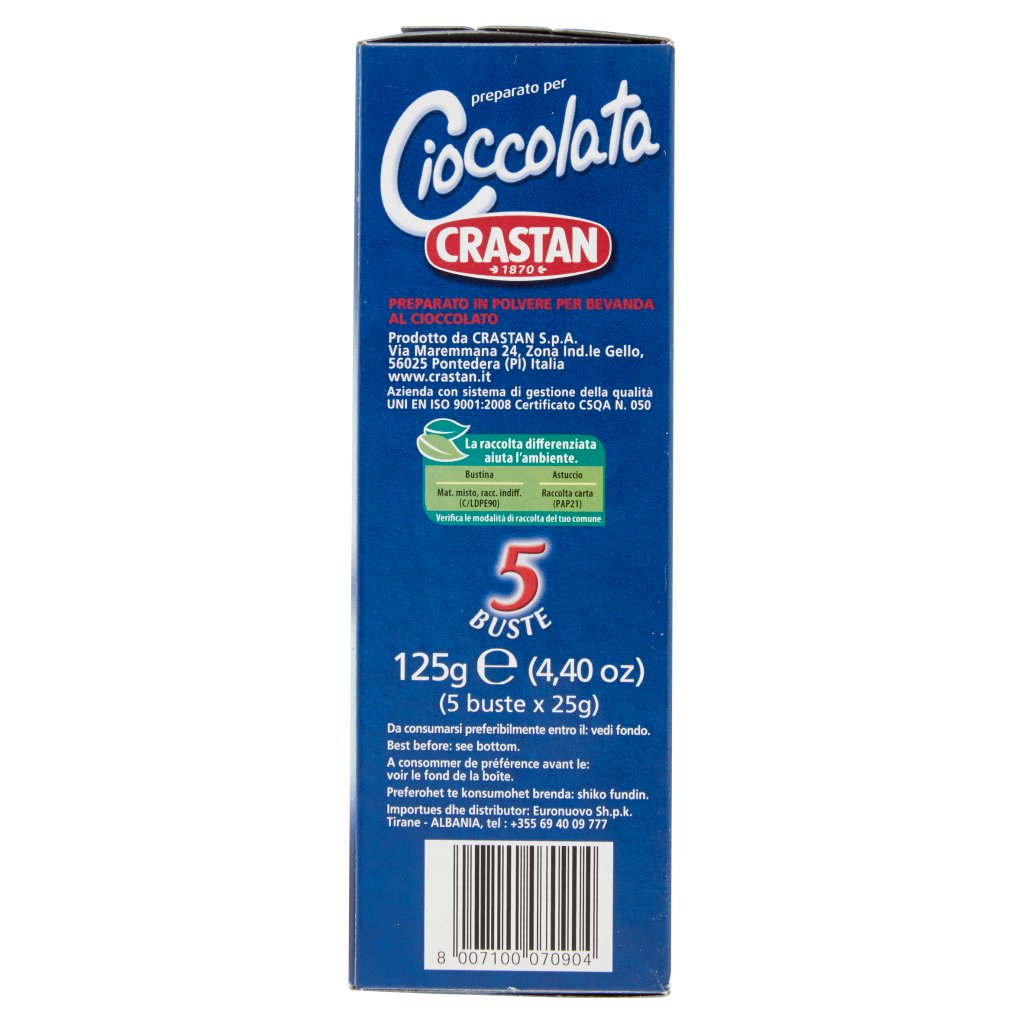 Crastan Preparato per Cioccolata 5 Buste