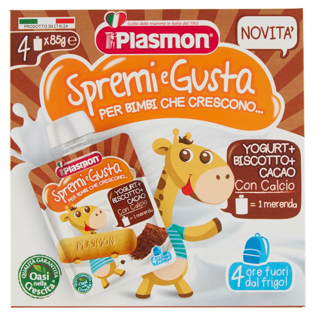 Plasmon Spremi e Gusta Yogurt + Biscotto + Cacao