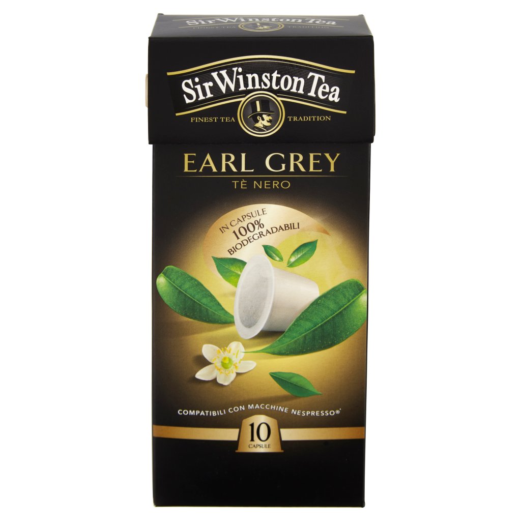 Sir Winston Tea Earl Grey Tè Nero 10 Capsule