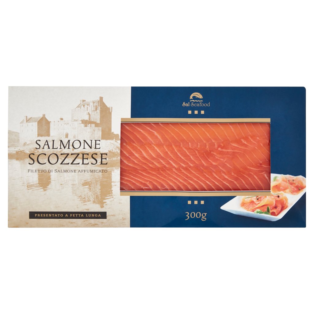 Sal Seafood Salmone Scozzese Filetto di Salmone Affumicato