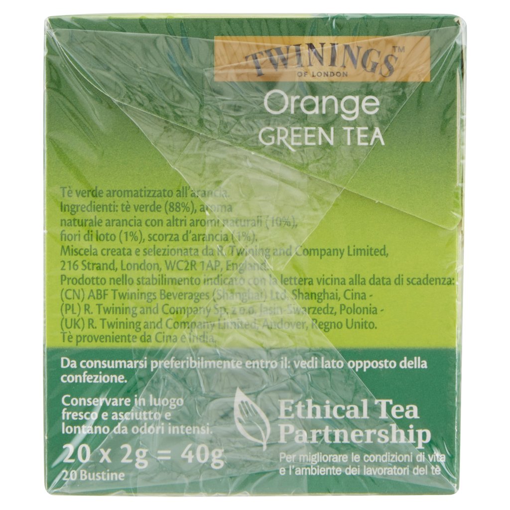 Twinings Orange Green Tea 20 x 2 g