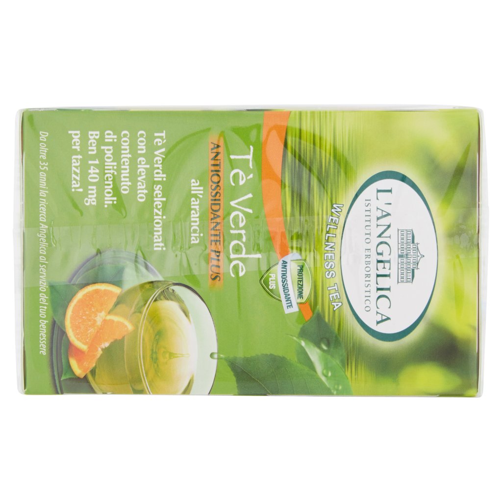 L'angelica Wellness Tea Tè Verde Antiossidante Plus all'Arancia 20 Bustine