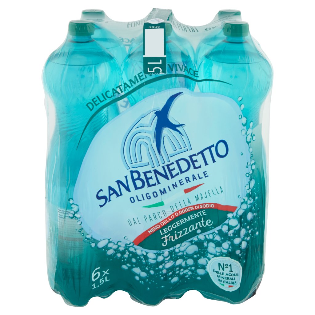 San Benedetto Acqua Minerale dal Parco della Majella Leggermente Frizzante 6 x 1,5 l