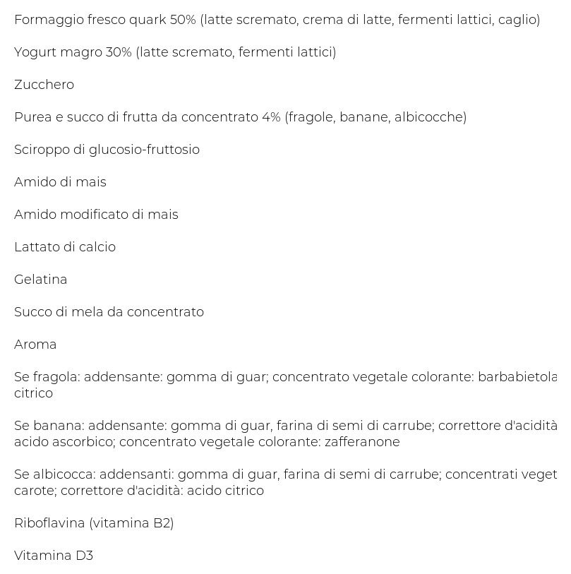 Frugoletto Latte e Frutta Fragola - Banana - Albicocca 6 x 50 g