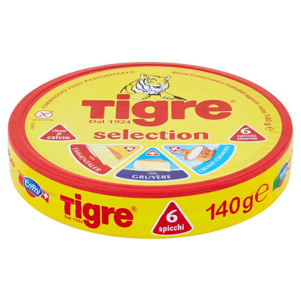 Tigre Selection 6 Spicchi Assortiti con Emmentaler, con Gruyère, Cremoso