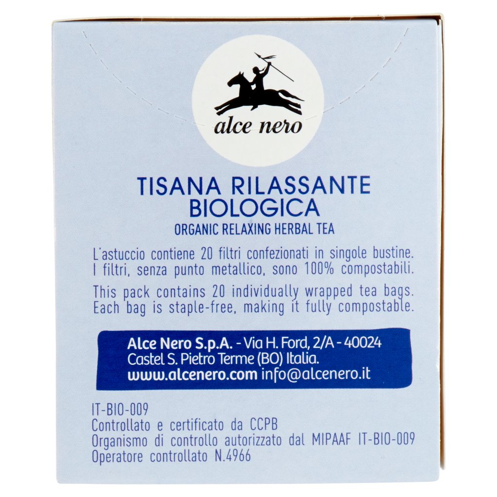 Alce Nero Tisana Rilassante 20 x 1,5 g