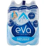 Acqua Eva 0,5 L Naturale e frizzante Sorgente: Eva Rocce Azzurre - FONTI  ALTA VALLE PO SPA - MyBusinessCibus