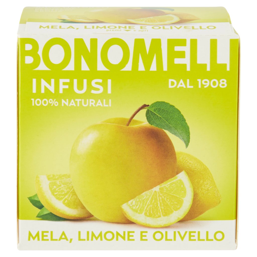 Bonomelli Infusi 100% Naturali Mela, Limone e Olivello 10 Filtri