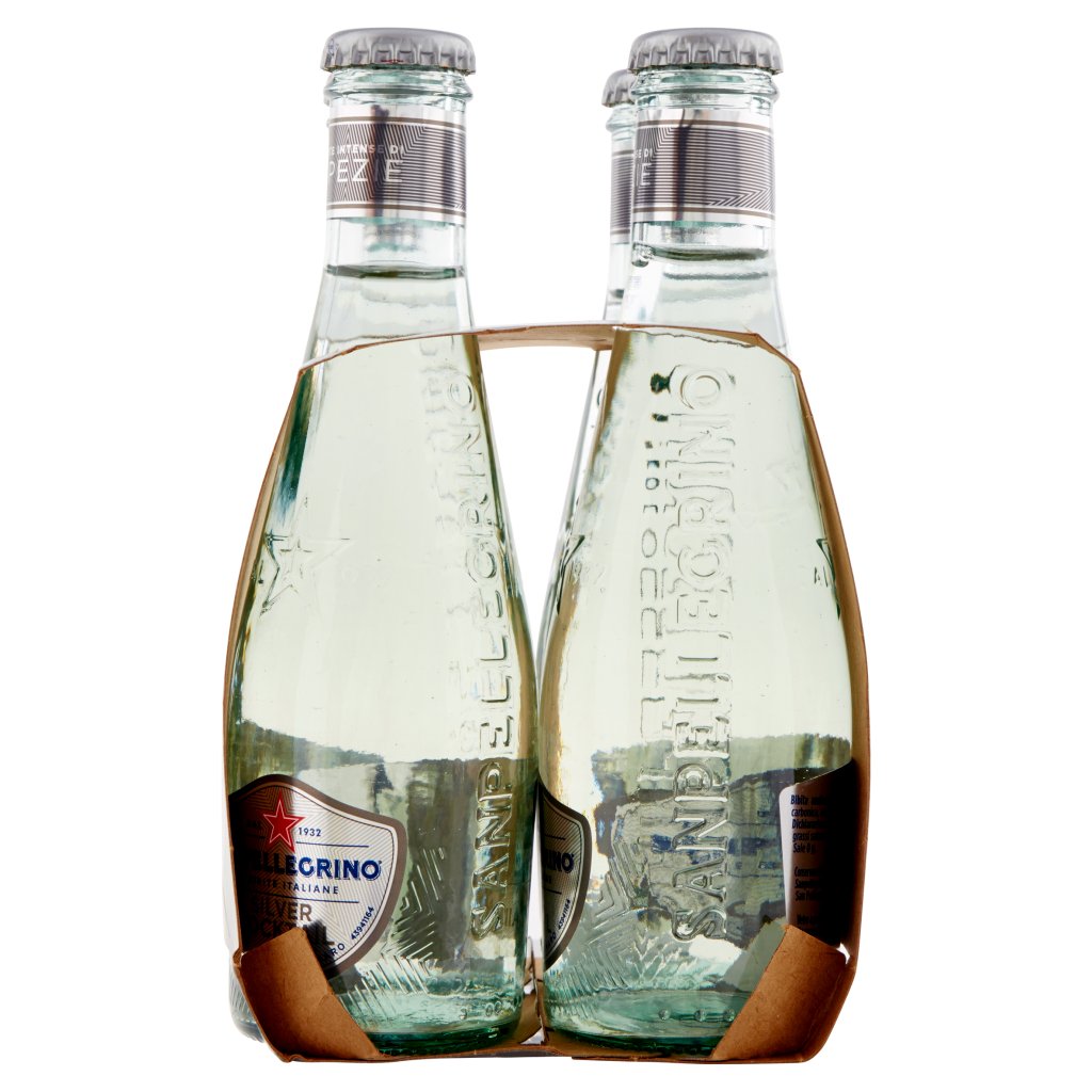 Sanpellegrino Bibite Gassate, Silver Cocktail 20 Cl x 4 (Vetro)