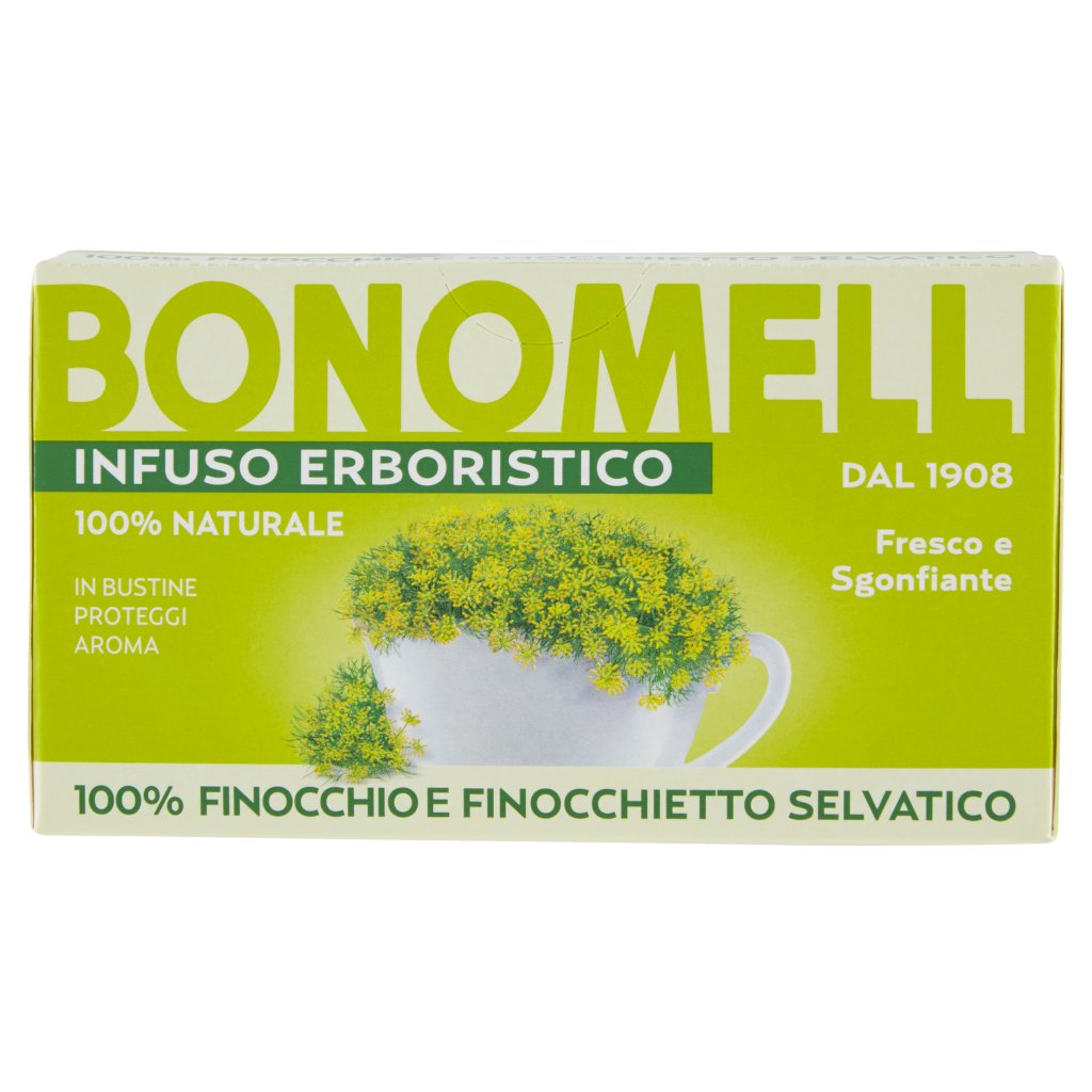 Bonomelli Infuso Erboristico 100% Finocchio e Finocchietto Selvatico 16 Filtri