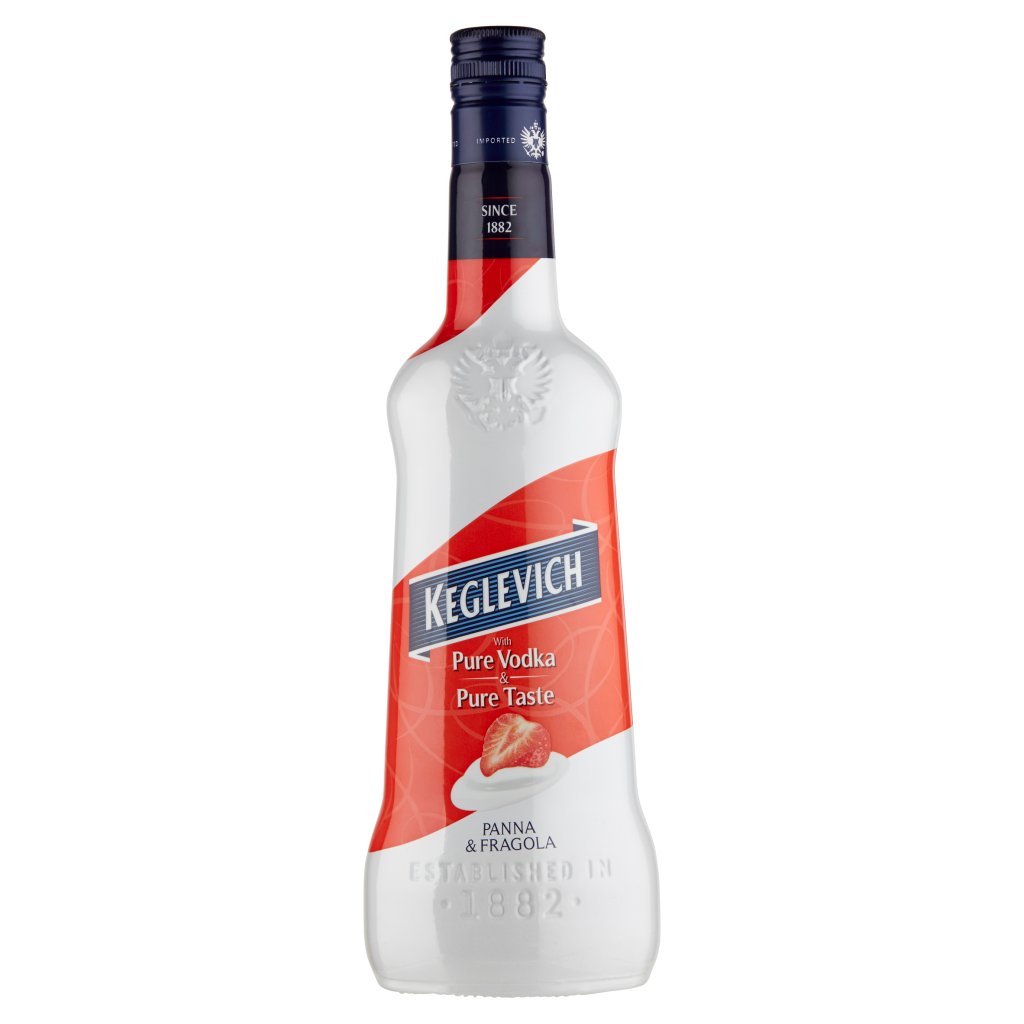 Keglevich With Pure Vodka & Pure Taste Panna & Fragola 0,7 l