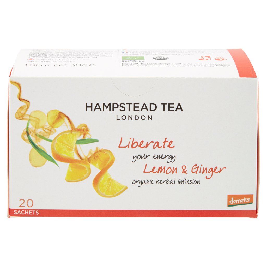 Hampstead Tea Lemon & Ginger 20 Sachets