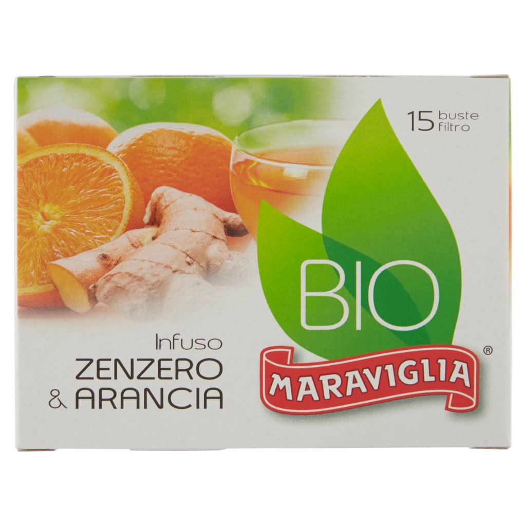 Maraviglia Bio Infuso Zenzero & Arancia 15 Buste Filtro