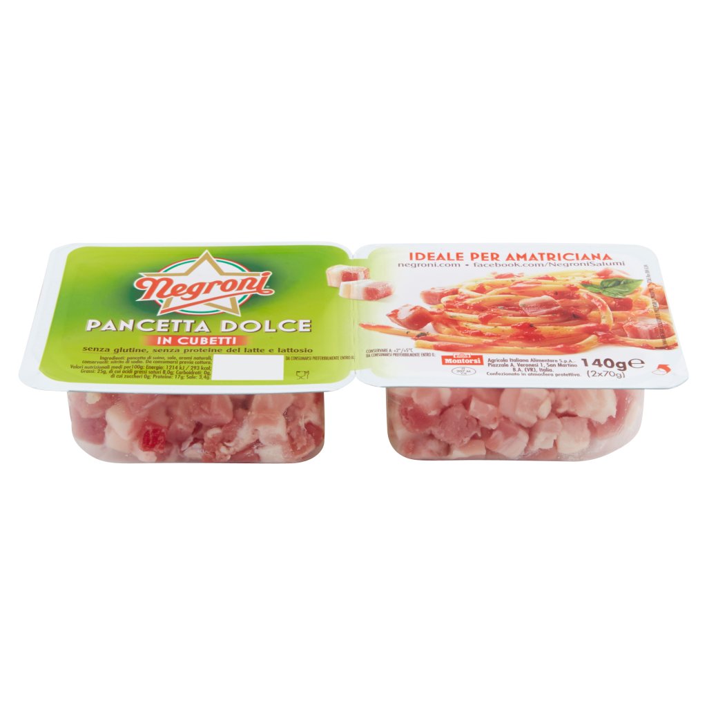 Negroni Pancetta Dolce in Cubetti 2 x 70 g Everli