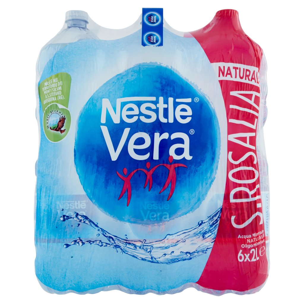 Nestlé Vera Santa Rosalia Acqua Minerale Naturale 2l x 6