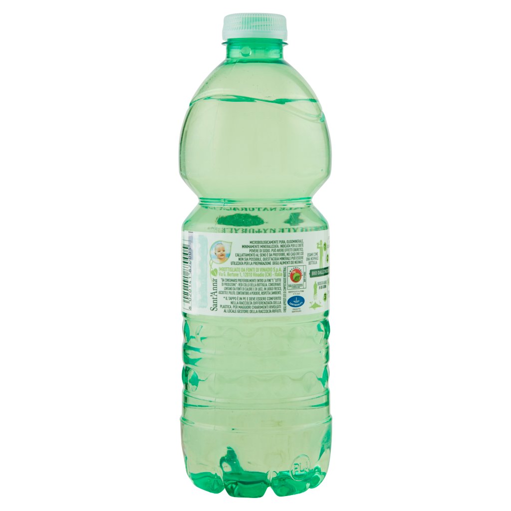 Sant'anna L'acqua Minerale Naturale in Bio Bottle Sorgente Rebruant Vinadio 0,5 Litri