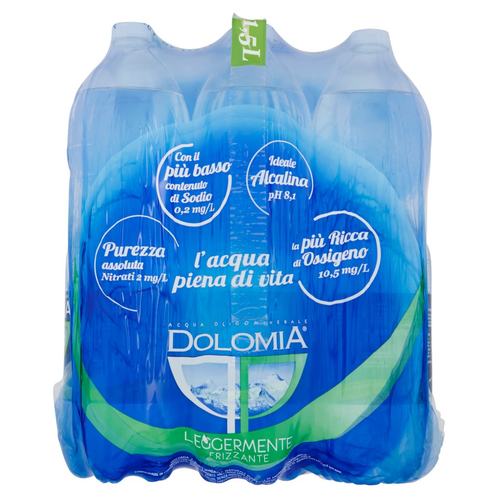 Dolomia Acqua Oligominerale 1,5l x 6 Bt Classic Leggermente Frizzante
