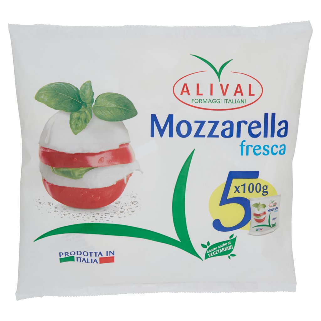Alival Mozzarella Fresca 5 x 100 g