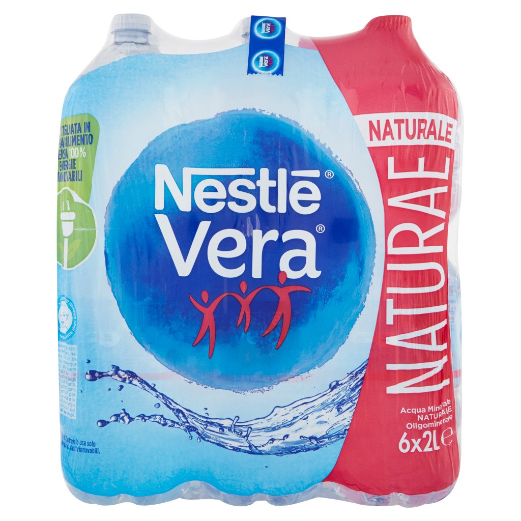 Nestlé Vera Naturae, Acqua Minerale Naturale Oligominerale 2l x 6