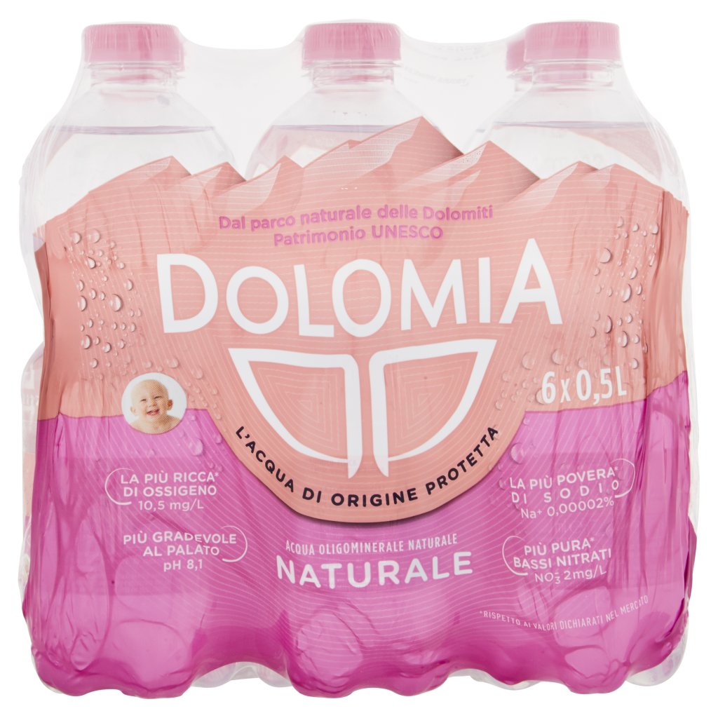 Dolomia Acqua Oligominerale 0,5l x 6 Bt Premium Naturale
