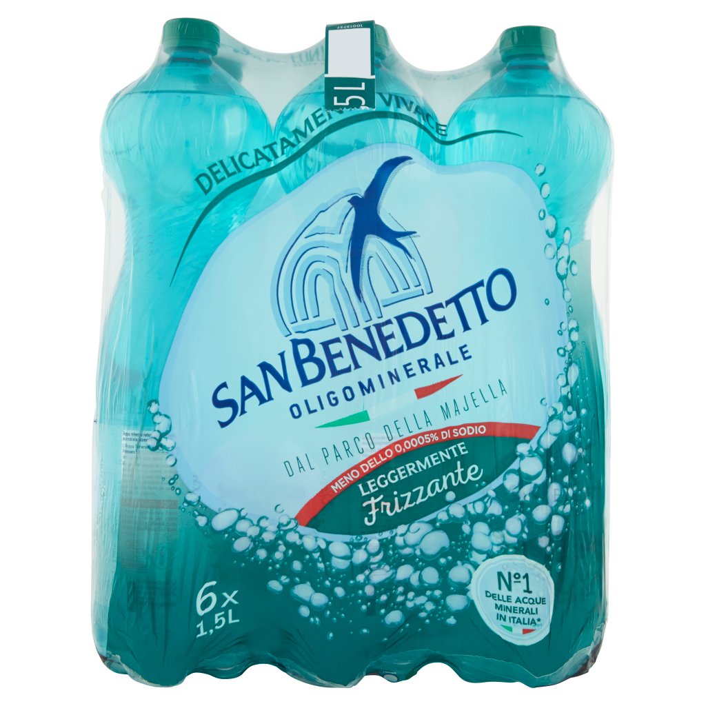 San Benedetto Acqua Minerale dal Parco della Majella Leggermente Frizzante 6 x 1,5 l