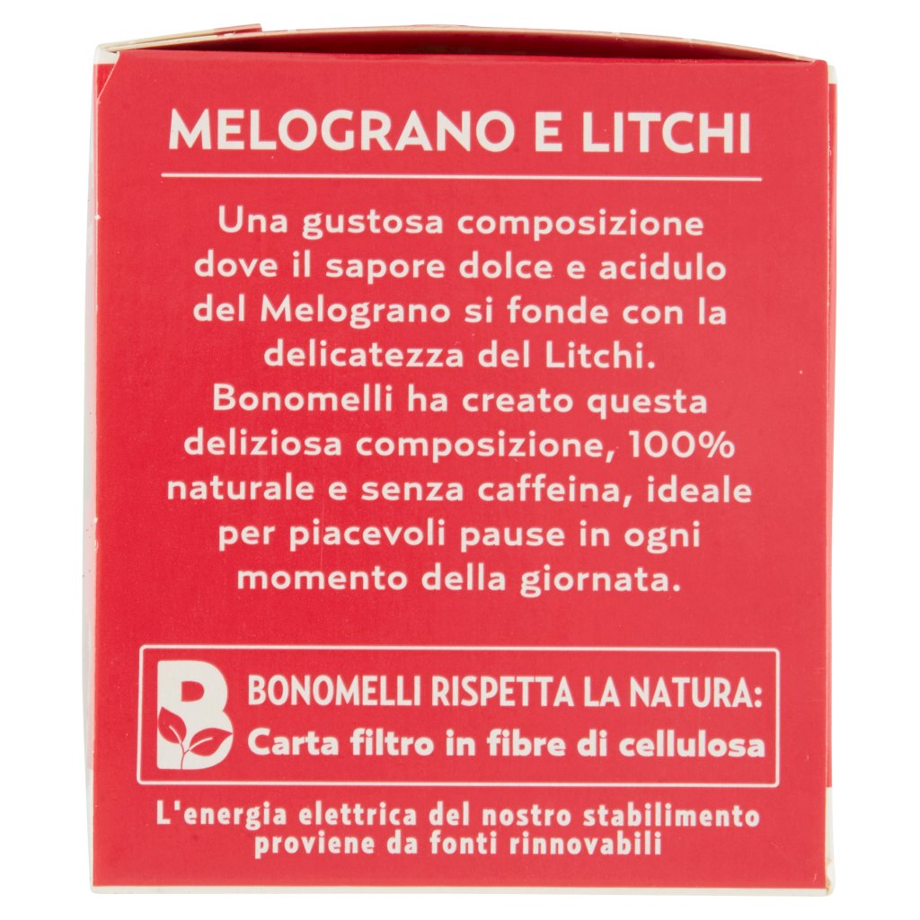 Bonomelli Infusi 100% Naturali Melograno e Litchi 10 Filtri