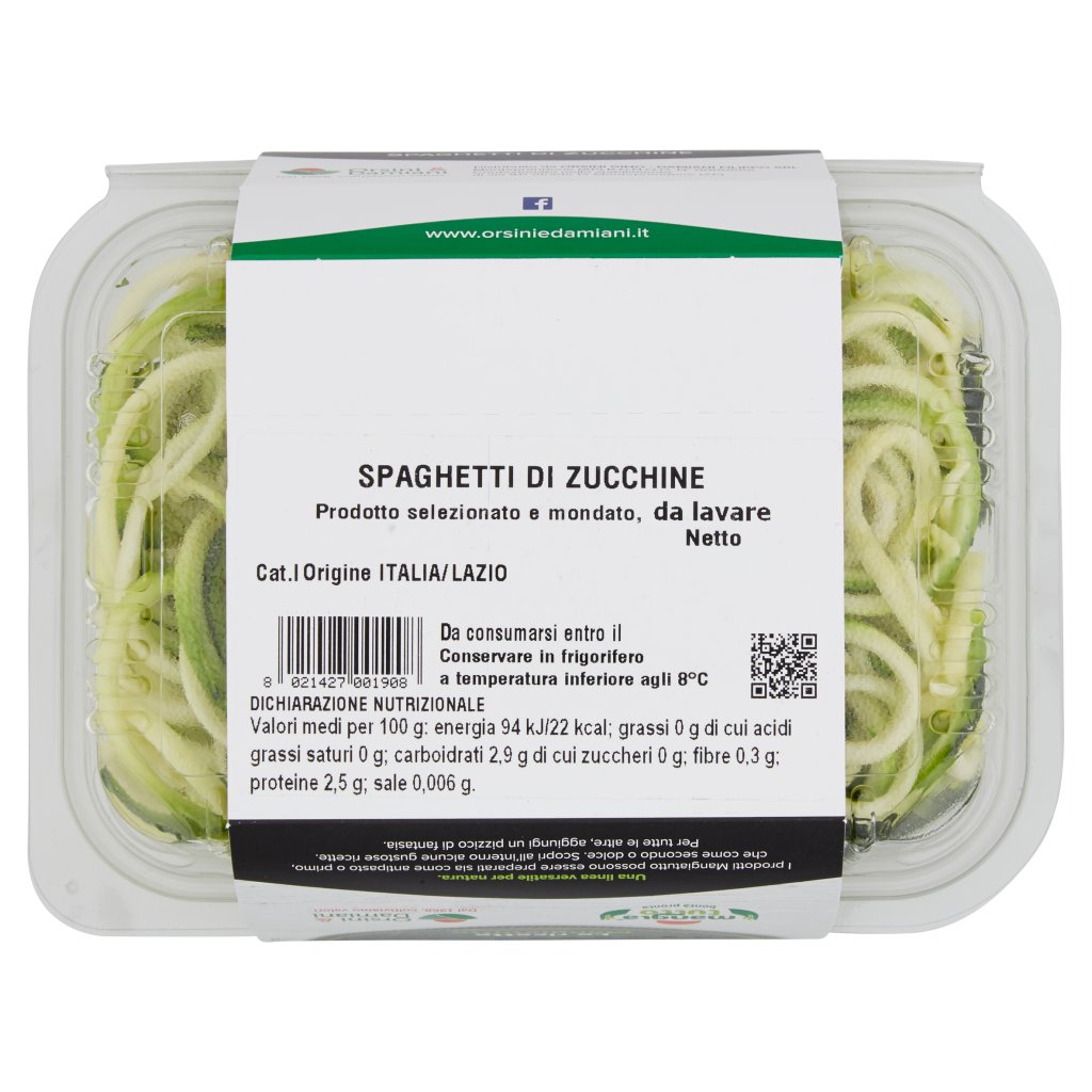 Mangiatutto Spaghetti di Zucchine 0,250 Kg