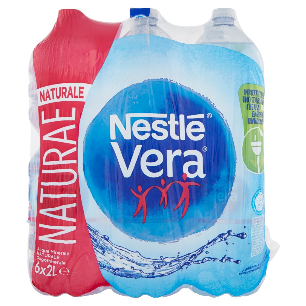 Nestlé Vera Naturae, Acqua Minerale Naturale Oligominerale 2l x 6