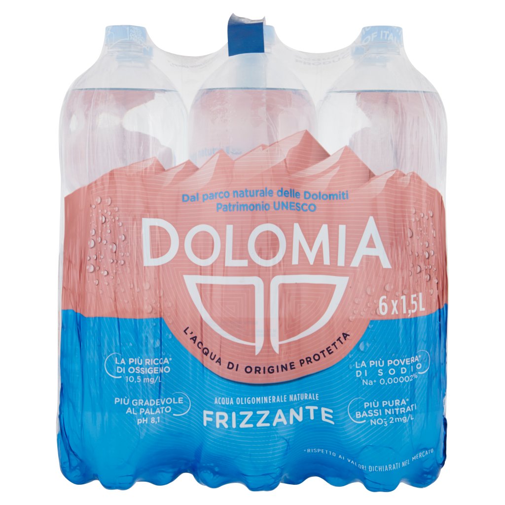 Dolomia Acqua Oligominerale 1,5l x 6 Bt Premium Frizzante