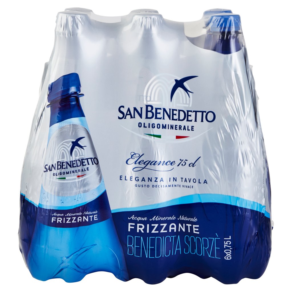San Benedetto Acqua Minerale Elegance Frizzante 6x0,75 l