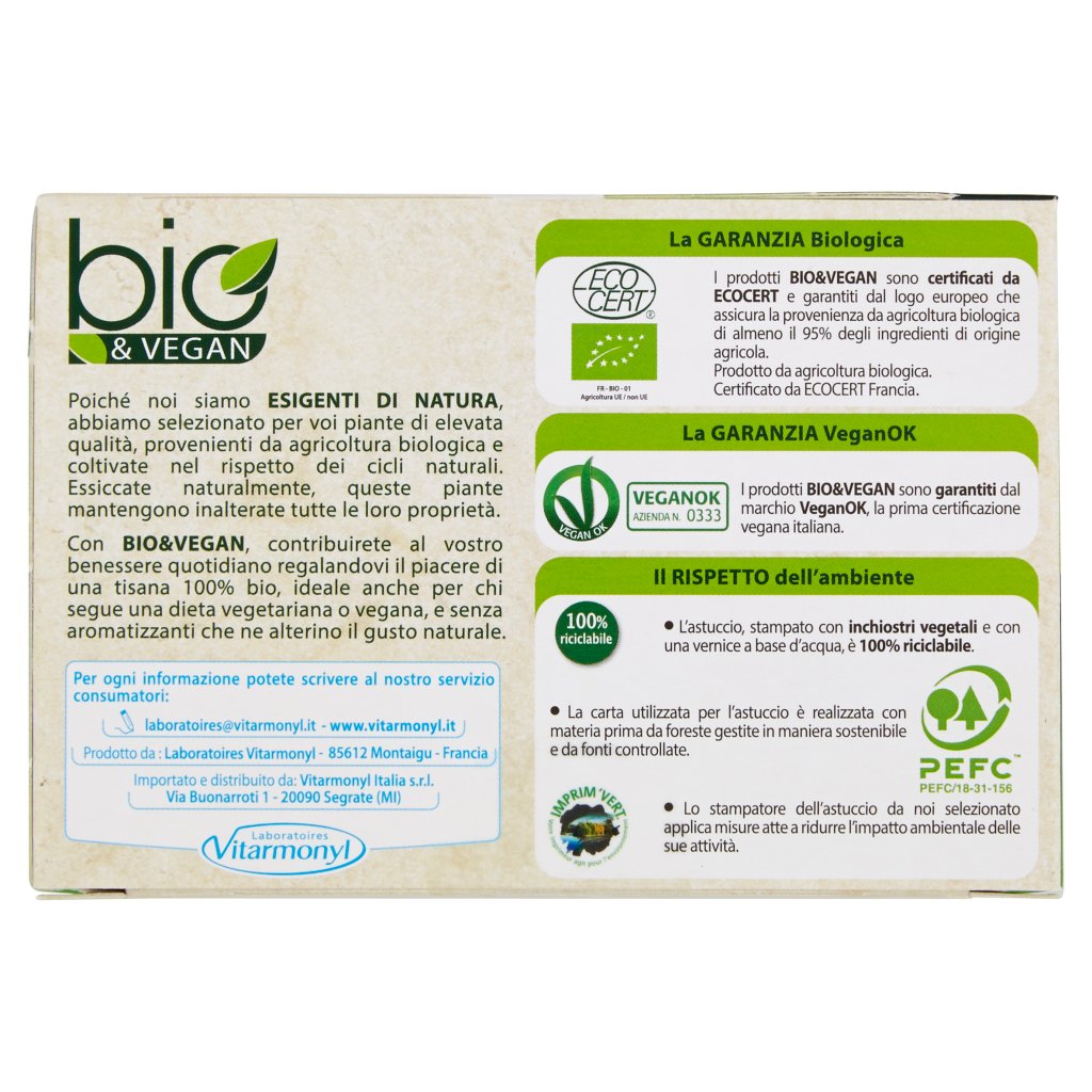 Bio&vegan Tisana Balsamica 20 Bustine