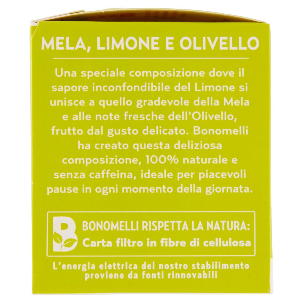 Bonomelli Infusi 100% Naturali Mela, Limone e Olivello 10 Filtri