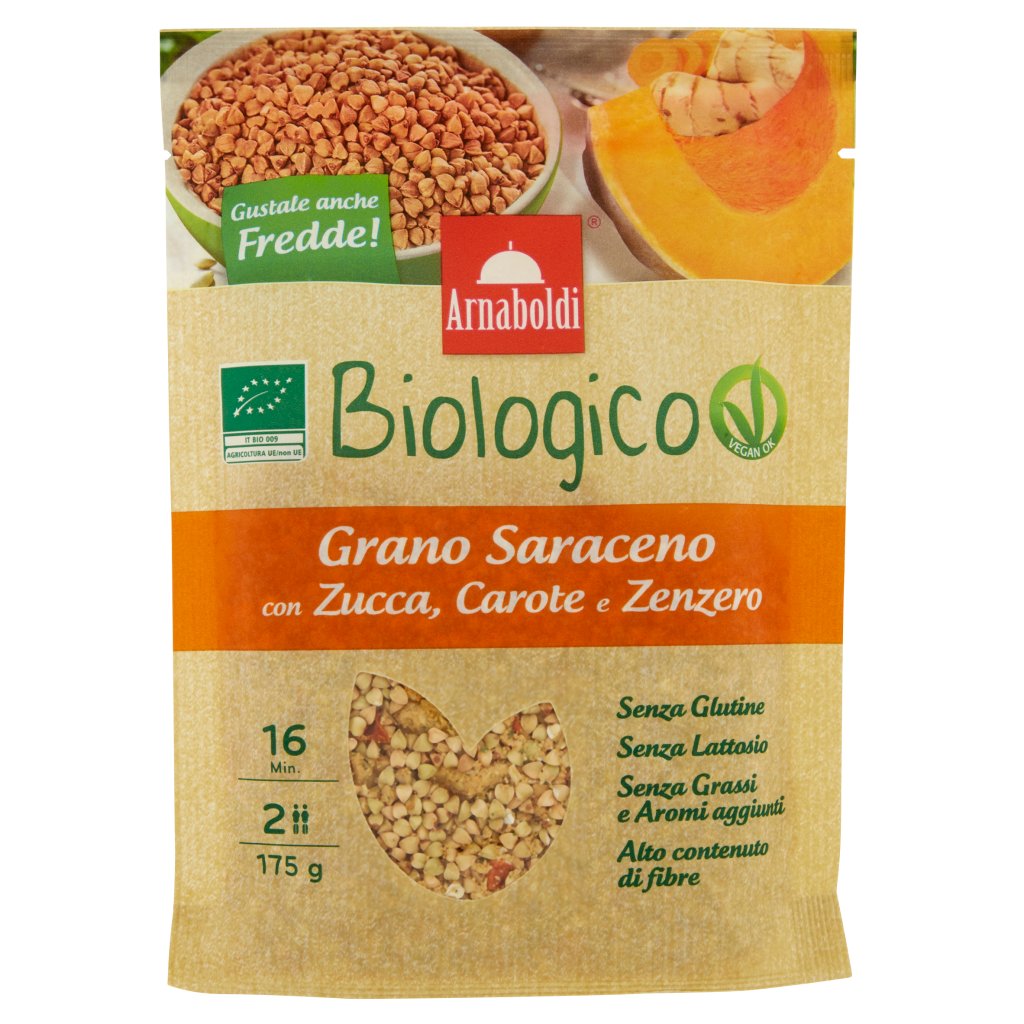 Arnaboldi Biologico Grano Saraceno con Zucca, Carote e Zenzero