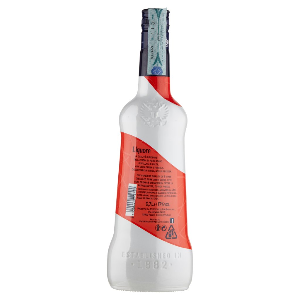 Keglevich With Pure Vodka & Pure Taste Panna & Fragola 0,7 l