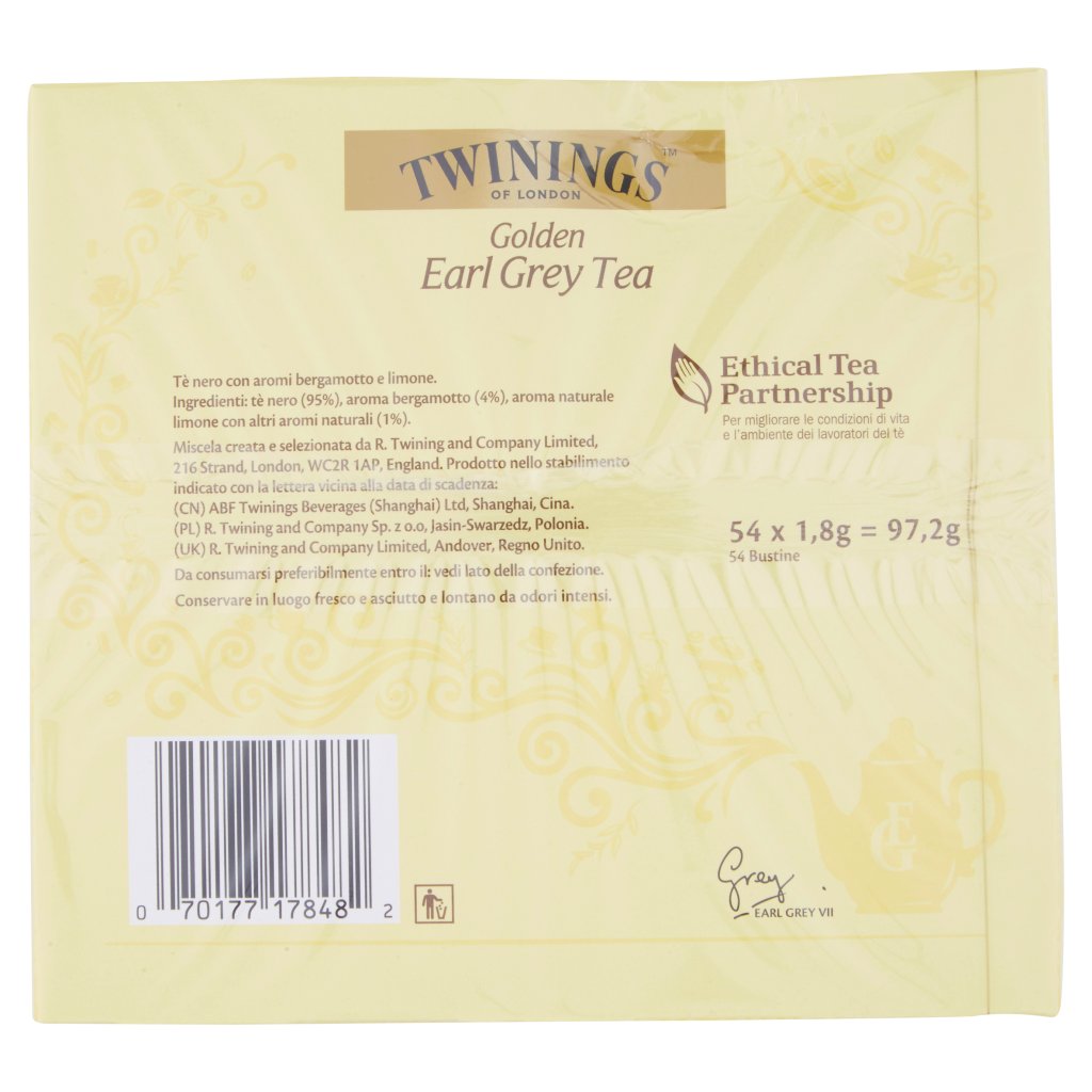 Twinings Classics Golden Earl Grey Tea 54 x 1,8 g