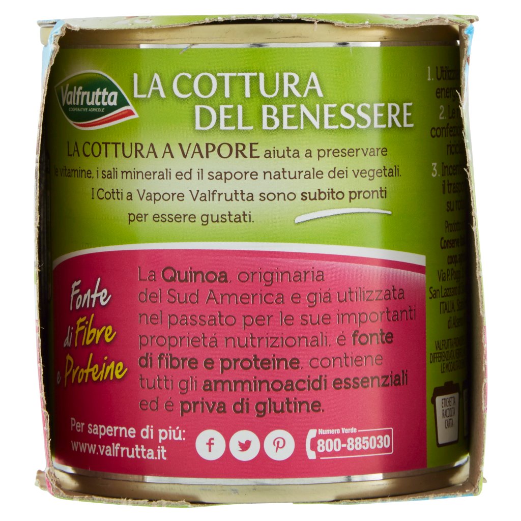 Valfrutta Cotti a Vapore Quinoa Bianca e Rossa 3 x 140 g