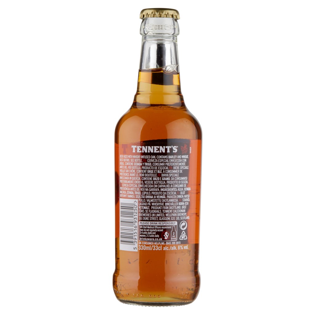 Tennent's Tennent's Beer Aged con Whisky Oak Birra Bottiglia 33cl