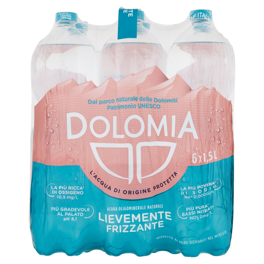 Dolomia Acqua Oligominerale 1,5l x 6 Bt Premium Lievemente Frizzante