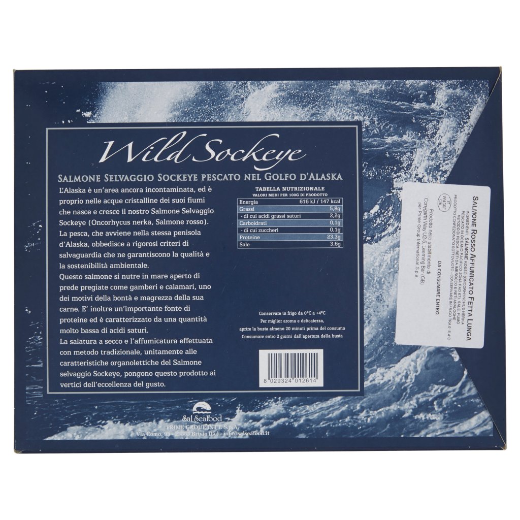 Sal Seafood Wild Sockeye Selvaggio 200 g