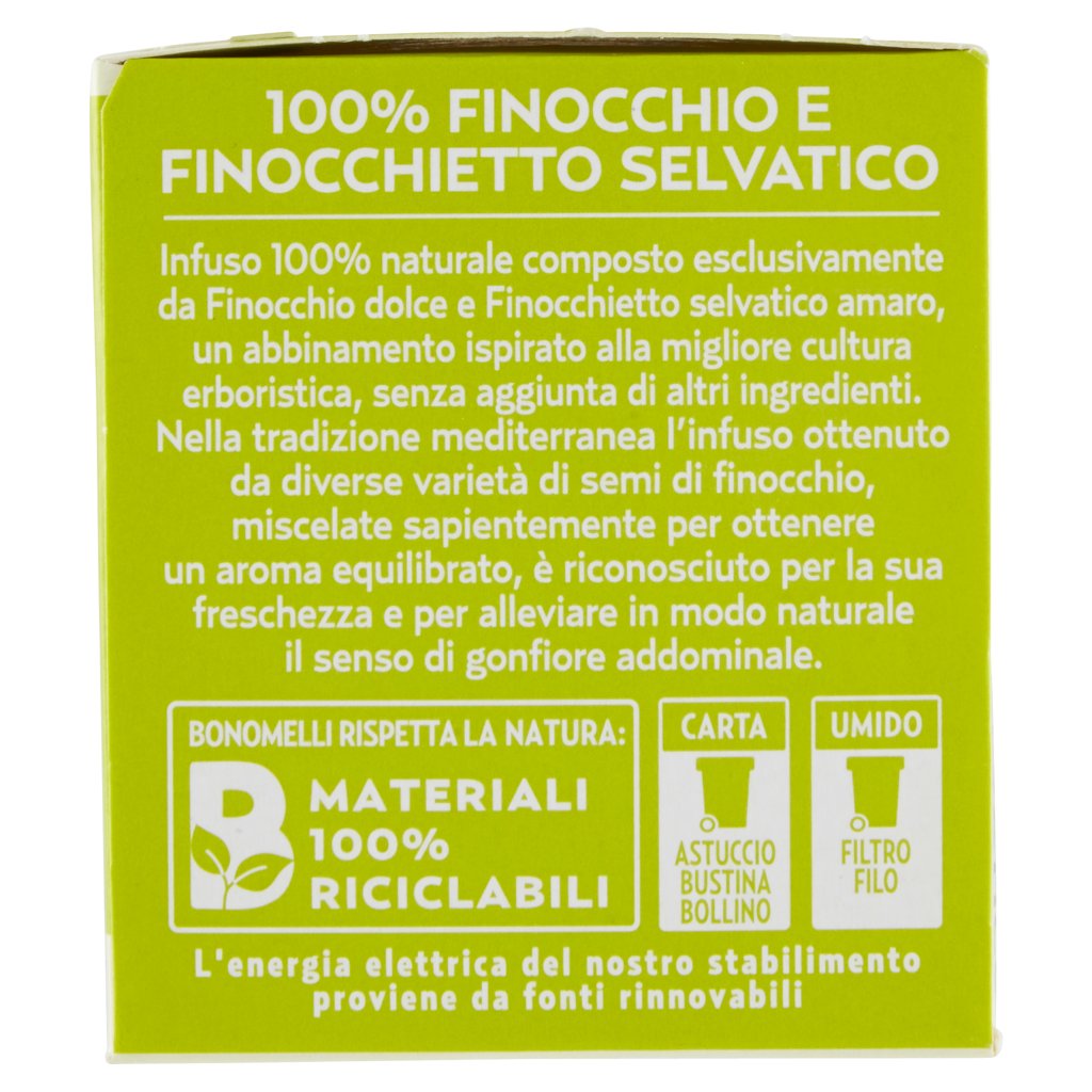 Bonomelli Infuso Erboristico 100% Finocchio e Finocchietto Selvatico 16 Filtri