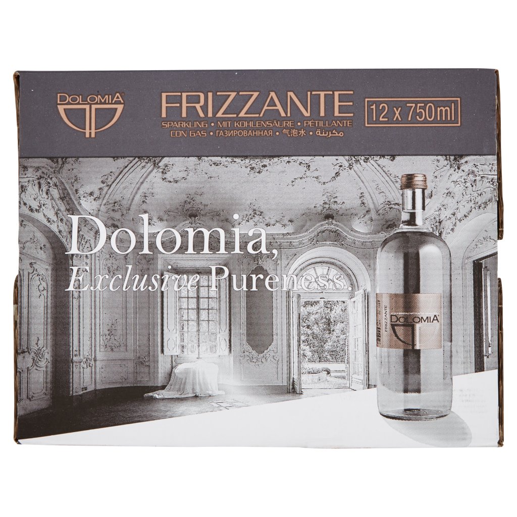 Dolomia Dolomia Acqua Oligominerale 0,75l x 12 Bt Vap Exclusive Frizzante