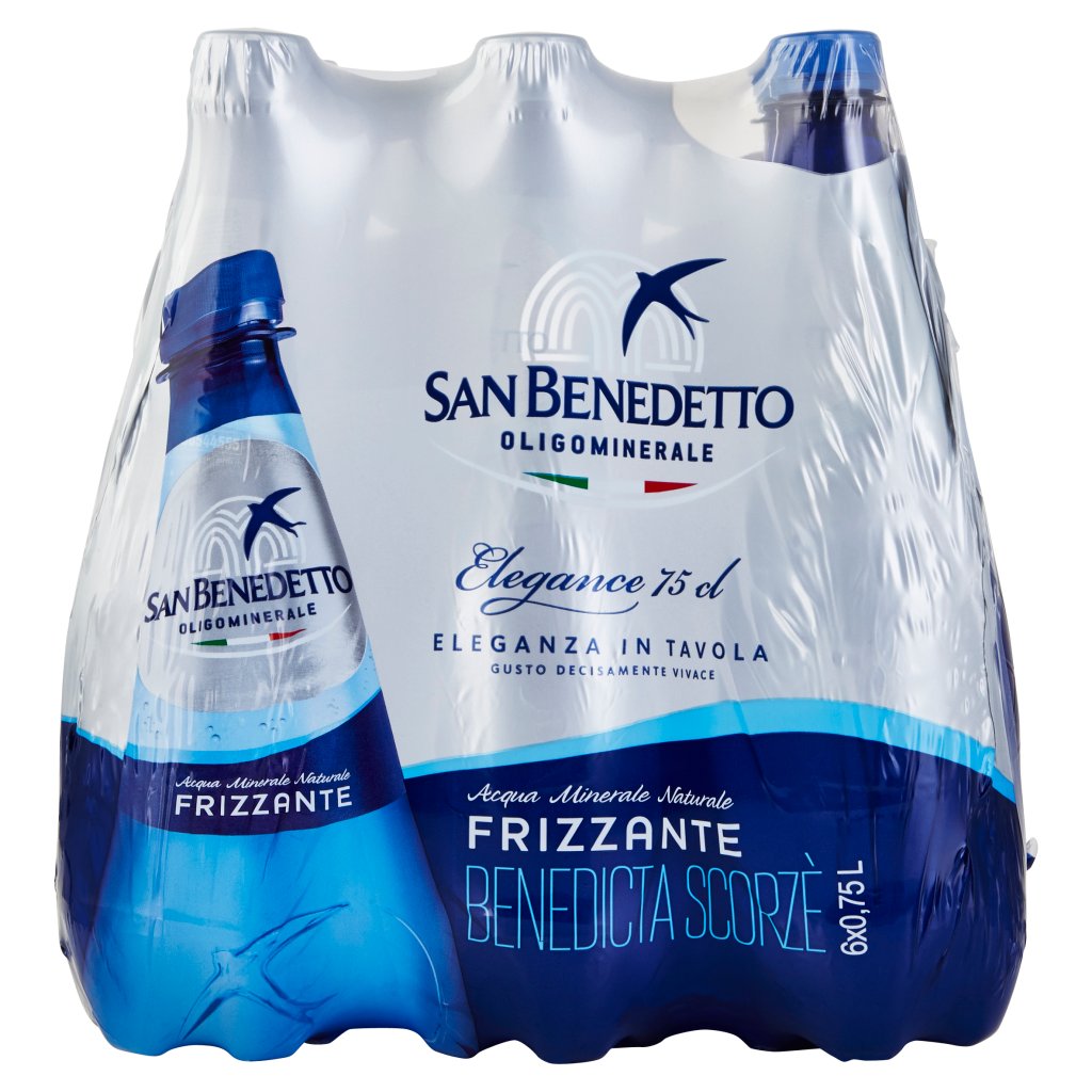 San Benedetto Acqua Minerale Elegance Frizzante 6x0,75 l