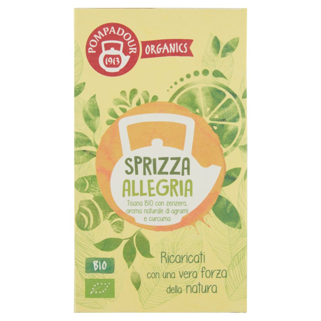 Pompadour Organics Sprizza Allegria Bio 20 x 1,8 g