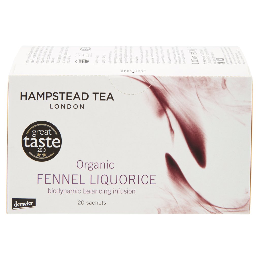 Hampstead Tea Organic Fennel Liquorice 20 Sachets