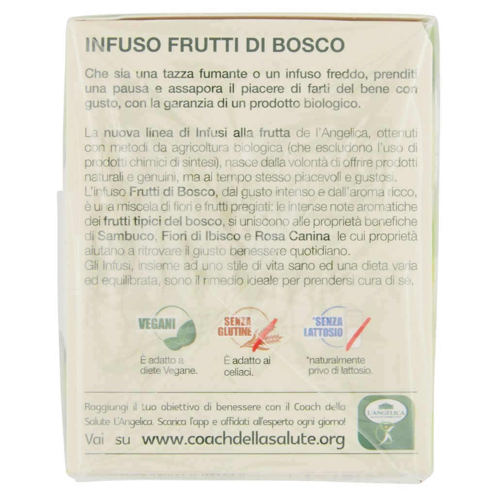 L'angelica Nutraceutica gli Infusi Frutti di Bosco 20 Filtri