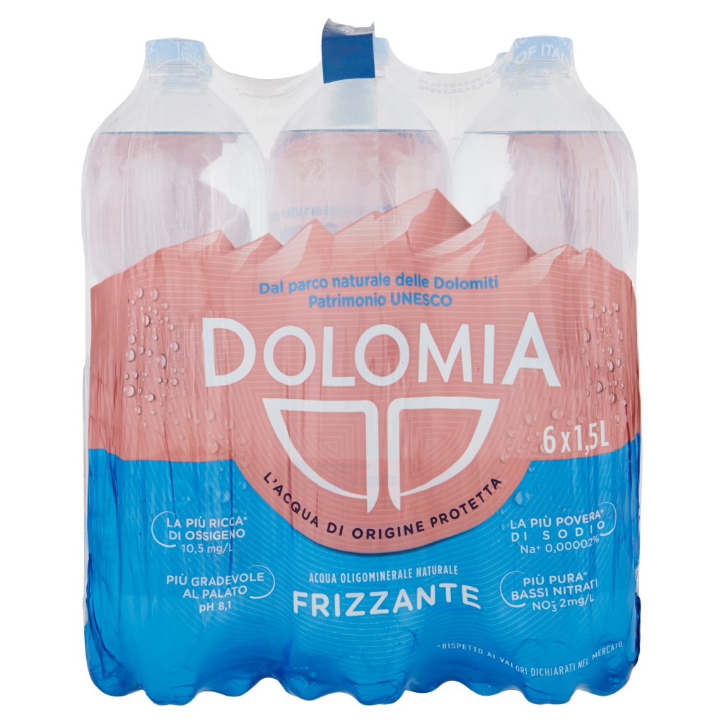 Dolomia Acqua Oligominerale 1,5l x 6 Bt Premium Frizzante