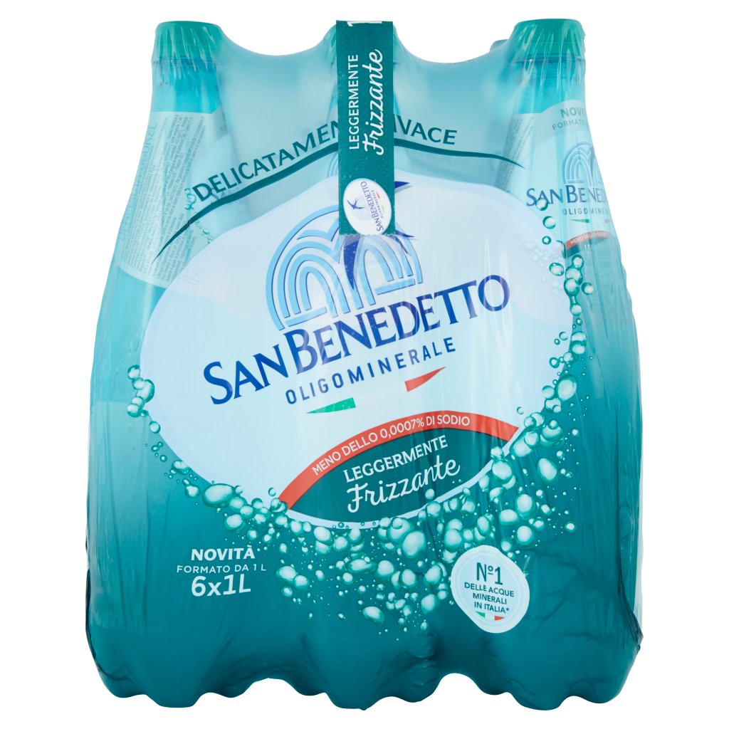 San Benedetto Acqua Minerale Elegance Legg. Frizzante Pet 1 l Fardello